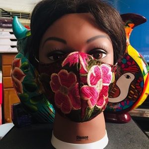 “Authentic” Mexican embroidered handmade facemask!